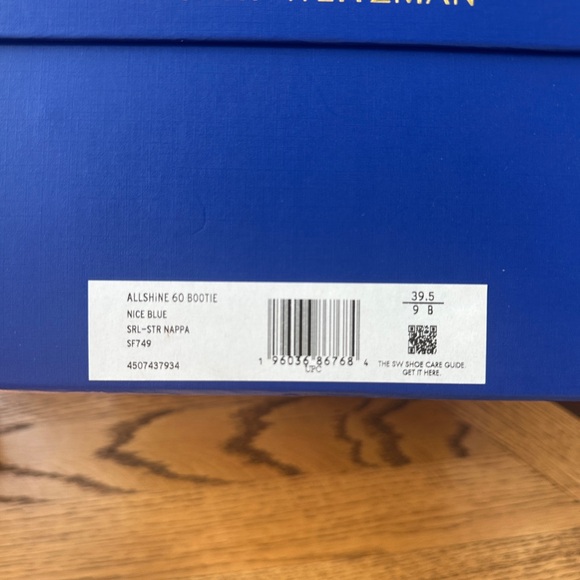 Stuart Weitzman Allshine 60 Bootie‎ Size 9 Nice Blue - Picture 12 of 12